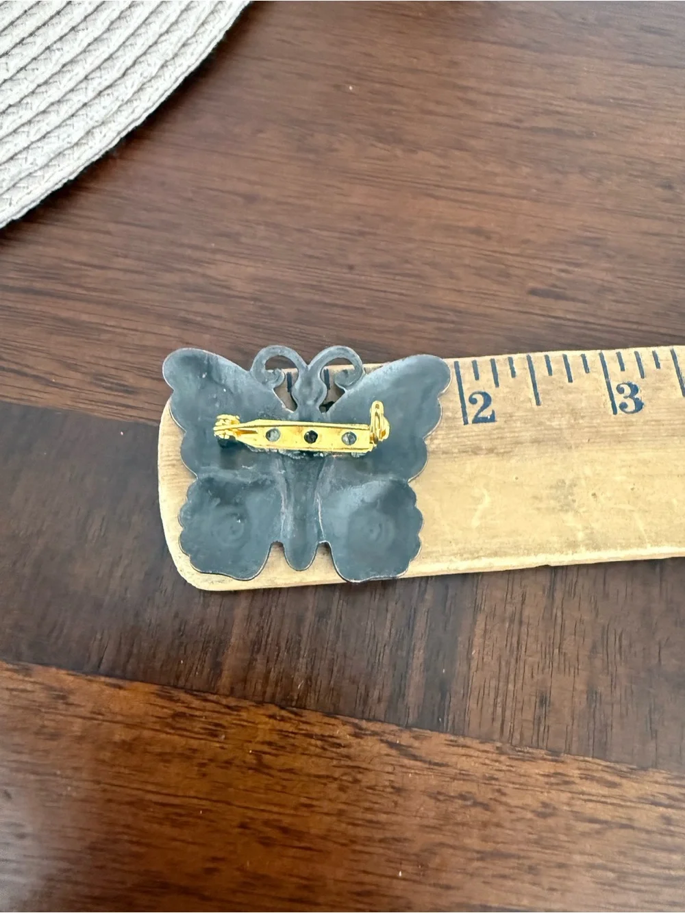 Vintage Butterfly Brass Brooch